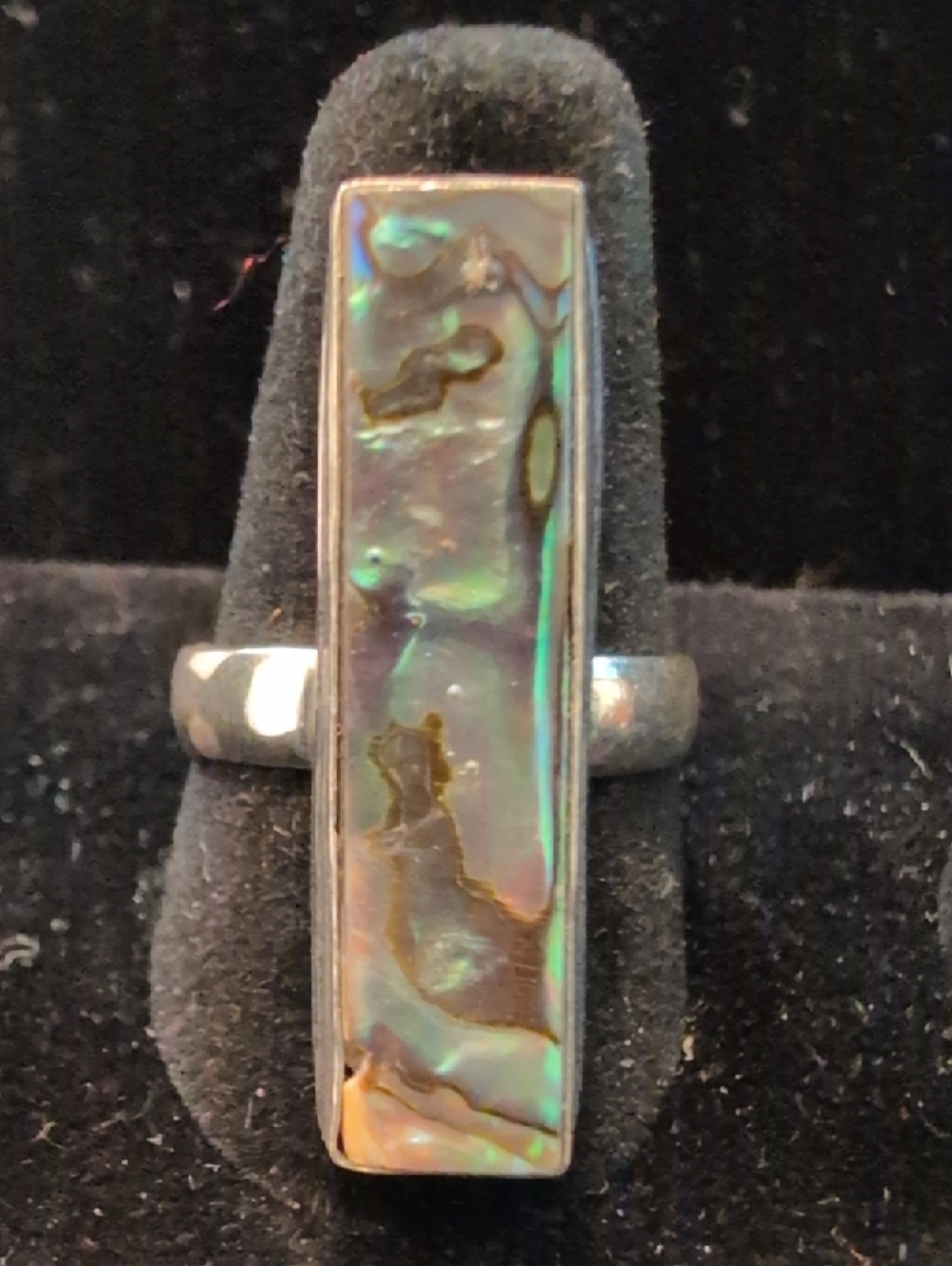 Rectangular Abalone Ring - Picture 6 of 9